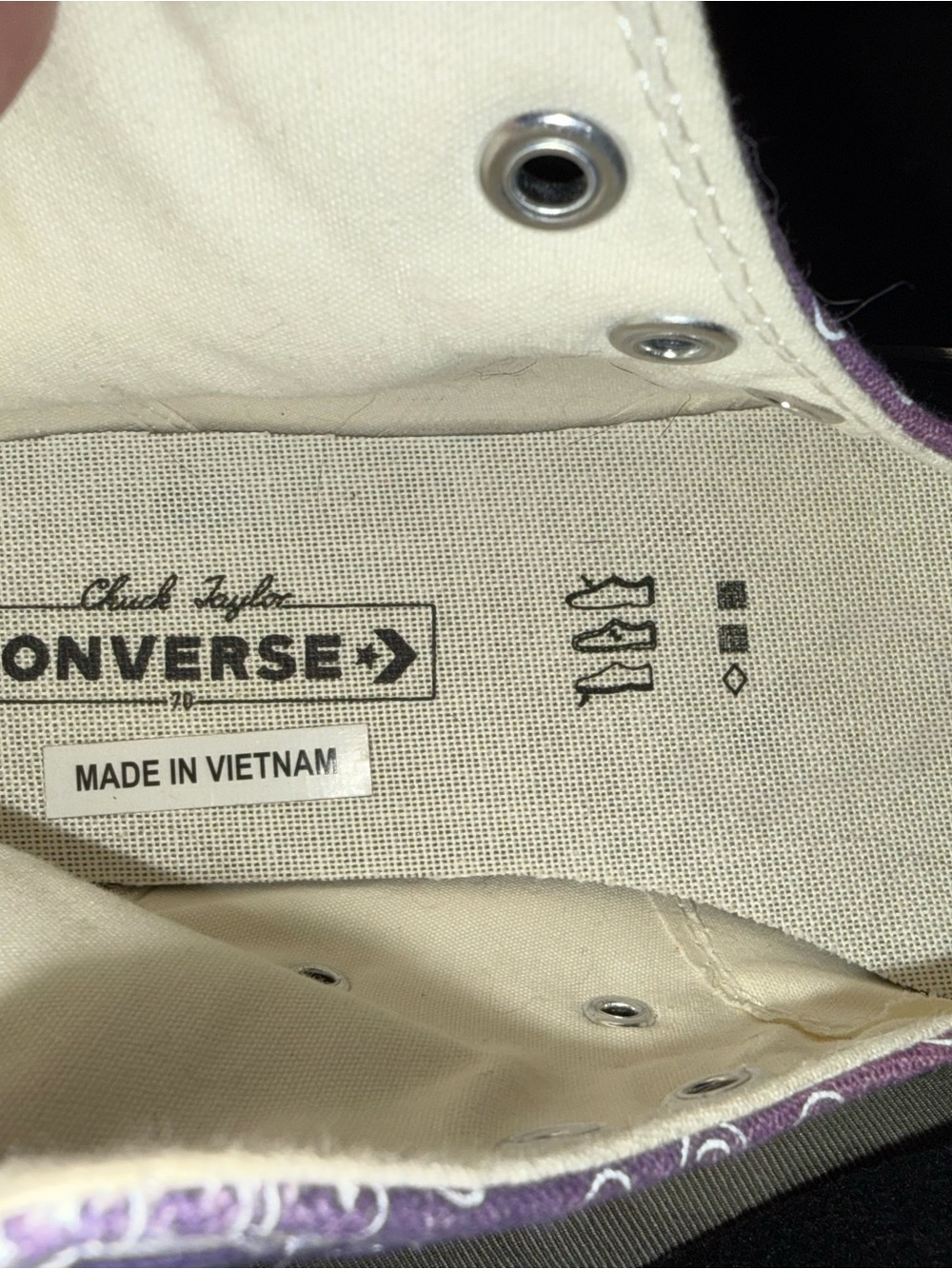 Converse Chuck 70 Happy Camper Gradient Purple High Top Men’s 7 Women’s 9 - Picture 7 of 13